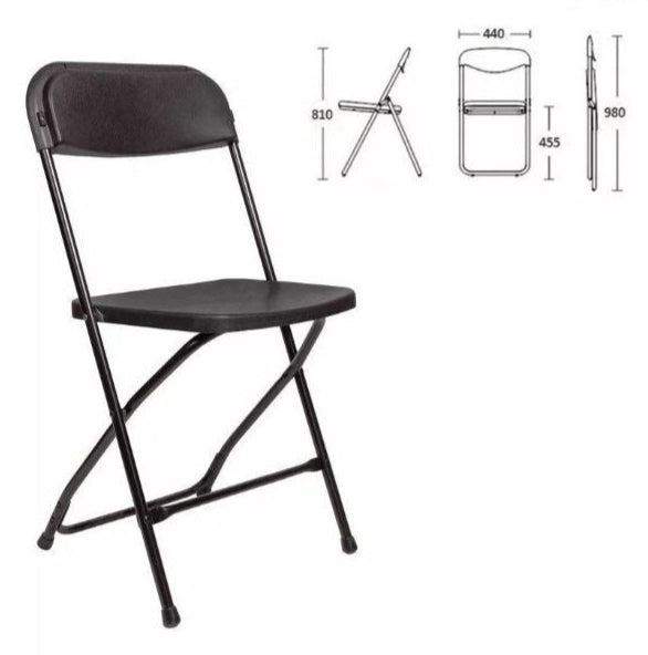 Silla Plegable Negra