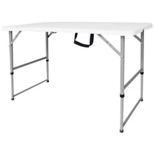 Cargar imagen en el visor de la galería, Mesa Plegable Estilo Maleta Blanca 120 cm
