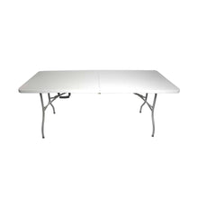 Cargar imagen en el visor de la galería, Mesa Plegable Estilo Maleta Blanca 150 cm
