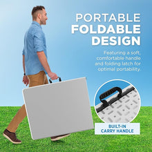 Cargar imagen en el visor de la galería, Mesa Plegable Estilo Maleta Blanca 150 cm
