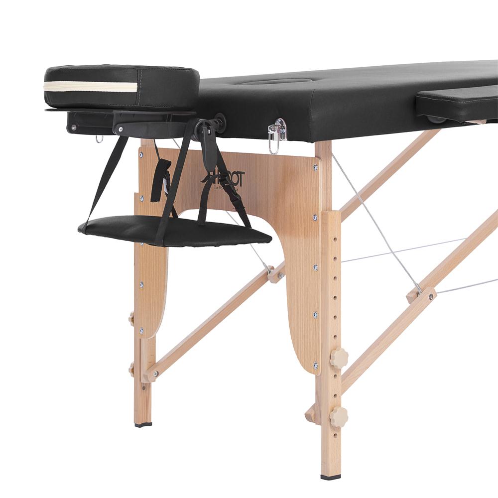 Camilla plegable 2 cuerpos madera-AH01R - Azul